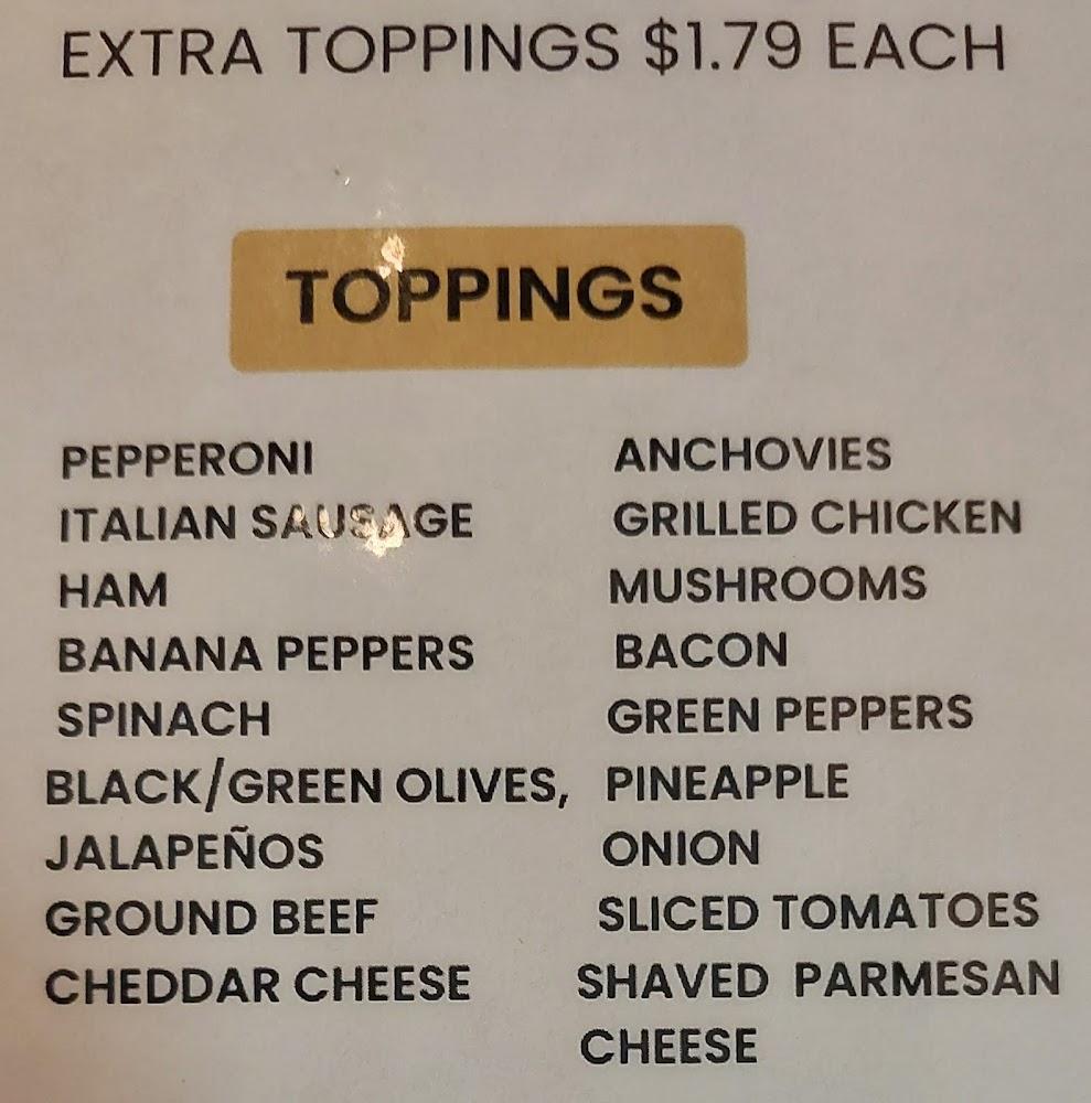 Samy's Pizza Menu image 3