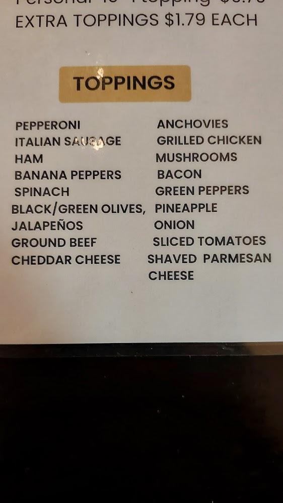 Samy's Pizza Menu image 4